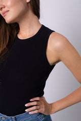 TOP IVY RIB ČERNÝ