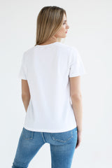 TRIKO BASIC V-NECK BÍLÉ